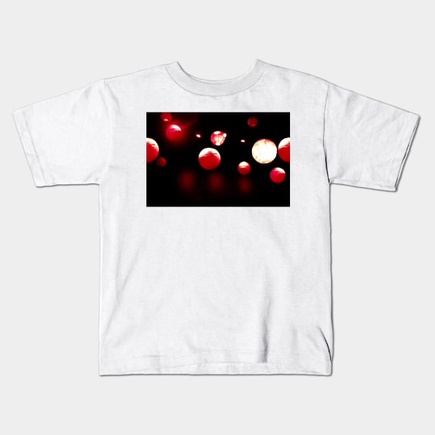 Crimson Orbs Kids T-Shirt by BlakCircleGirl